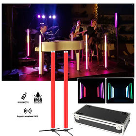 Waterproof Battery Stage Lighting Dj Nigh Club Accessories Wireless Dmx Controller Outdoor Disco Tube Music Lights System
