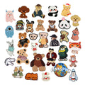 Good Quality Lovely Big Size Sew on Clothes Towel Chenille Teddy Bear Large Animal Patches for Jacket Coat