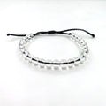 Recycled Plastic Life Transparent Glass Beads Adjustable Cord Beads Wristband Women Ocean Bracelet