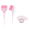 Professional Soft Plastic Glitter Tint Dye Multi-color Hair Brush Bowl Kit Salon Accessories Hair Coloring