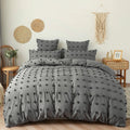 Designer Custom Hotel Fine Craft King Size Solid Color Ball Flower Three-piece Home Textile Bed Sheet Bedding Set