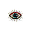 Hot Sale Blue Rhinestone Metal Shoe Buckle Removable Evil Eye Shoes Clip for Women Bridal Party Shoe Accessory