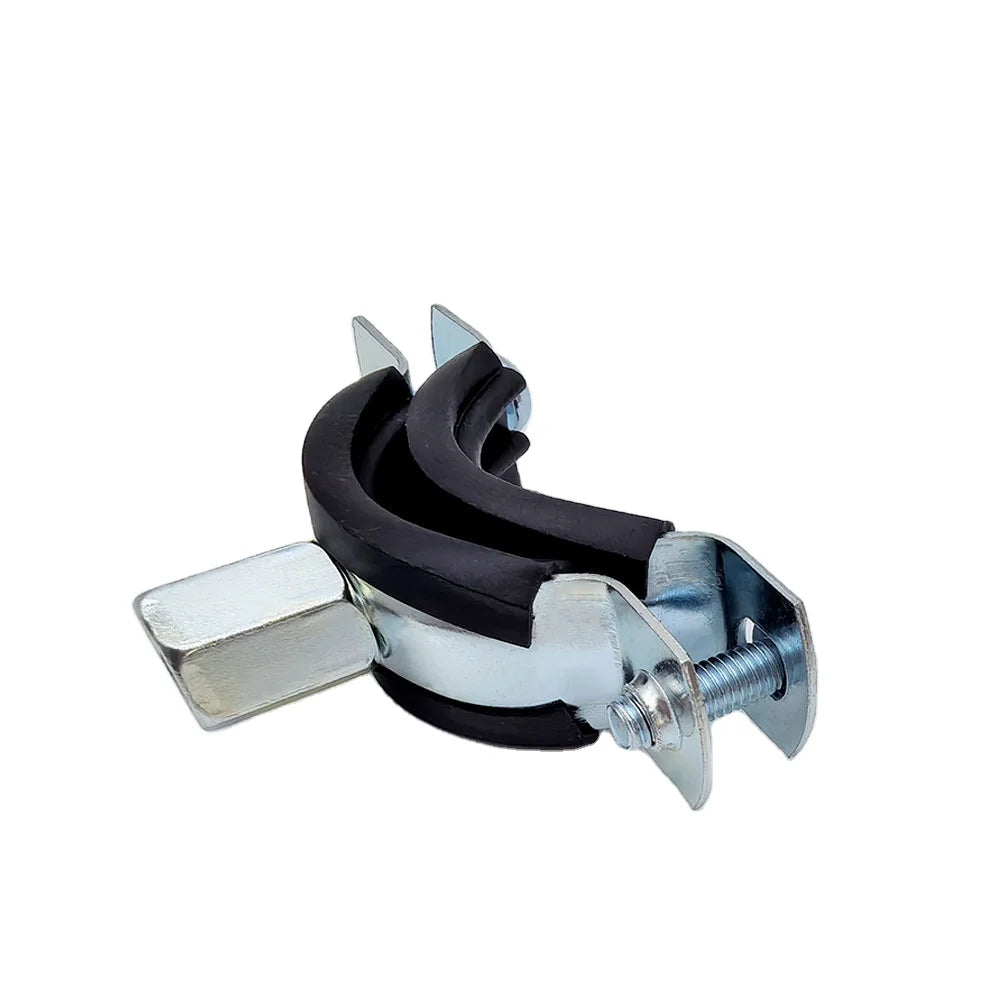 Heavy Duty Galvanized Rubber Insert Pipe Clamp Threaded Rod Pipe Fastener for Fire Fighting Piping System MegaBDM