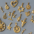 Fashion Stainless Steel Angel Pvd Coloured Anchor Crab Heart Libra Deer Seastar Key Pendant Charm for Necklace Bracelet Earring