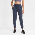 Custom Logo 2025 Women's Jogger Pants Drawstring With Pockets Straight-leg Stretchy Loose Casual Yoga Pants for Women