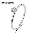 Hot Sell Ring 0.2ct 3.5mm Round Shape D Color VVS Moissanite Diamond 925 Sterling Silver Party for Women Men