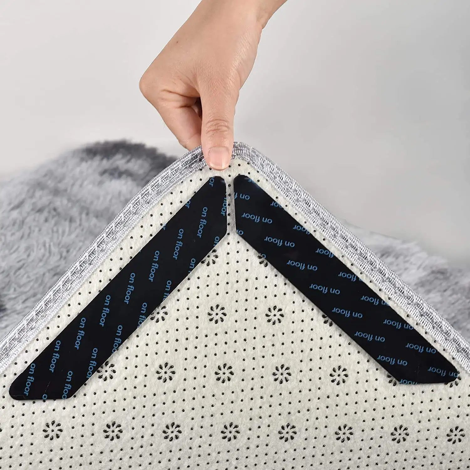 Carpet Gripper Strips Non Slip Vacuum Material Anti Curling Carpet Rug Grippers for Hard Floors