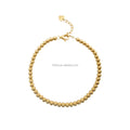 Wholesale Design Bracelet Jewelry 14k Solid Gold Ball Chain Bracelet Gold Jewelry AU585 Yellow Gold for Men and Women