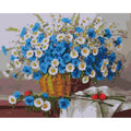 Flowers and Vase Acrylic Painting Flower Drawing Canvas Handpainted Home Decor Paint by Numbers Wall Art Pictures Handmade Gift