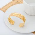 VIANRLA 316L Stainless Steel Tarnish Free Waterproof Hinged Round Stone Bangle Jewelry  Hypoallergenic for Fashion Jewelry Women