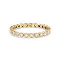 Best Seller 18K Gold Plated Sterling Silver 925 Clear Cubic Zirconia Eternity Band Ring Jewellery for Women