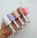Round Thickened Lip Gloss Tube Large Size Lip Gloss Tube With Big Brush Empty Lip Gloss Tube