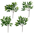 Wholesale Artificial Eucalyptus Leaves Stems Greenery Stem Decor 17" Tall With Flower Seeds for Floral Arrangement