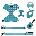 Custom Luxury Reflective Padded Adjustable Pet Collar Dog Harness and Leash Set for Puppies