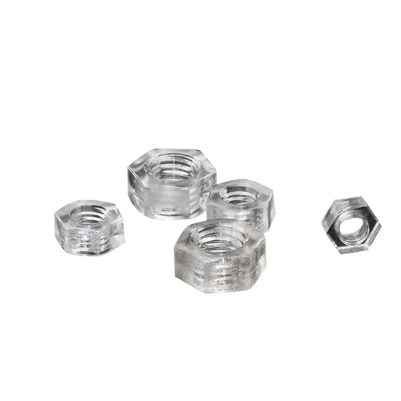 Quality Certification M3 White Strong Wear Resistance Plastic PA66 Nylon Type Hexagonal Machine Hexagon Hex Nuts