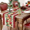 Navidad Christmas Table Runner for Dinning Decorative Tablecover Buffalo Plaid Farmhouse 2023 Noel Navidad Natal NEW Year 2024