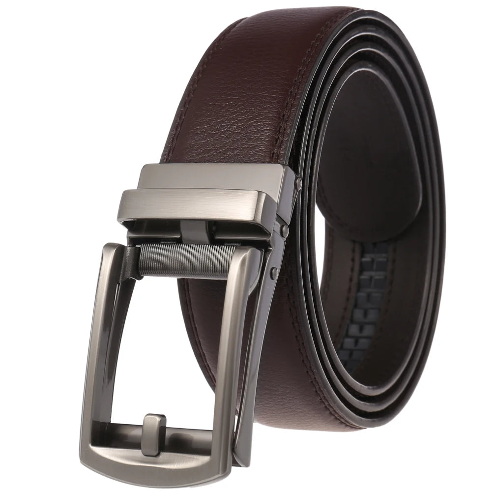 Hot Sale Genuine Cowhide Two-layer Reverse Pull Buckle Belt LY36-222447-1