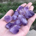 Wholesale Natural Rough Purple Amethyst Stone Small Quartz Crystal Cluster Tooth for Craft Enthusiasts