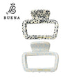 Fashion Spot Acetate Hair Claw Clips Thickness 5mm 5.3cm Square Hair Claw Women Small Hair Claw Custom