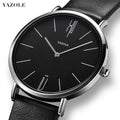 Yazole 506 Reloj  Watch Men Waterproof Ultra Thin Quartz Watch for Men Fashion Simple Black Men Watch Male Wristwatch Montre Hom