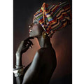 African Black  Woman Diy 5d Diamond Painting Cross Stitch Kit  Full Drill Rhinestones Embroidery Diamond Embroidery