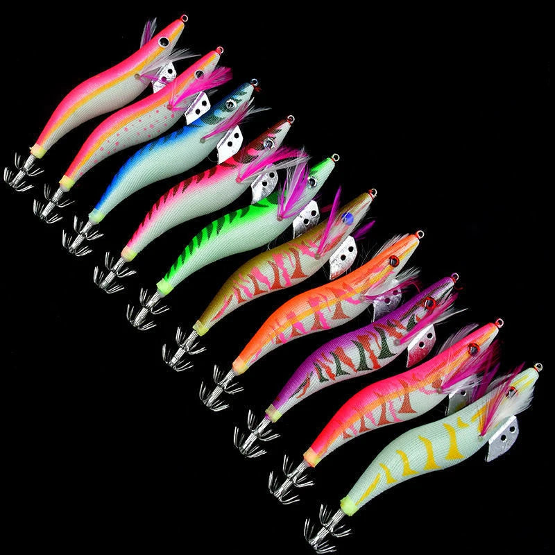 Hot Sale 10 Colors Shrimp Yozuri Suqid Jig Octopus Sea Fishing Lure Squid Skirt Cuttlefish Fishing Wobbler Lure Shrimp Lure