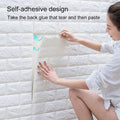 Epsilon Sofa Background Wall 3d Brick Wall Stickers Self-adhesive Panel Decal Pe Wallpaper - Peel 3d Brick Wall Stickers Self-adhesive