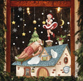Christmas New Year Stickers Window Decorations Santa Claus Snowflake Stickers Gift Stickers