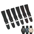 Customized 20mm Curved End Sport Watch Bands for Rolex Green Water Ghost with Stitch Silicone Rubber Watch Strap for MoonSwatch