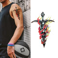 Decoration Special Markings Deer Fish Cross Tattoos Arms Sleeve Temporary Custom Tattoo for  Waterproof Tattoo Stickers
