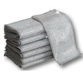 Oil Free Silver Microfiber 350gsm Square Dishcloth Double Layer Non Scratch Eco-Friendly 20x20cm 100pcs for Vehicle Glass