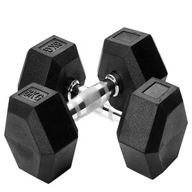 Factory Direct Sale SQ Brand Cast Iron Hex Dumbbell Set Rubber Coated Black Storage Rack 1kg-50kg Custom Dumbbell for Commercial