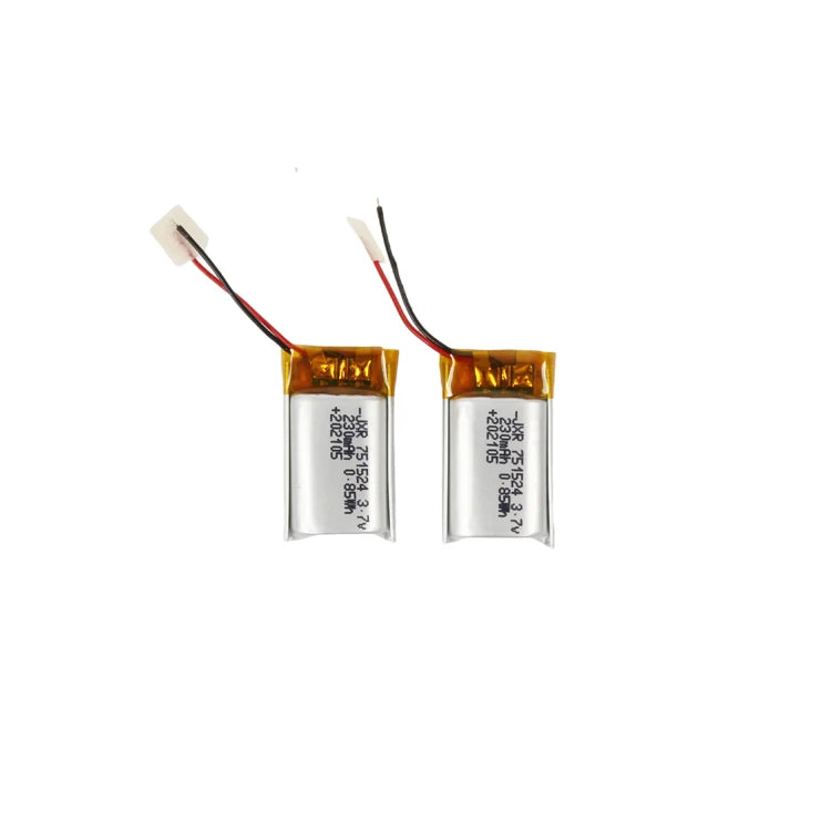 JXR JXR902030 3.7V Li-PO Polymer Pouch Lithium Ion Battery 200mAh 800 Cycles IEC6213/KC/ Certified for Consumer Electronics