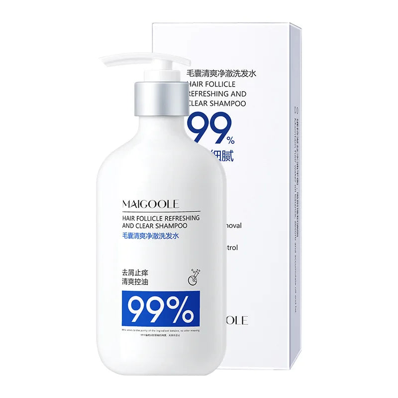 Private Label MAIGOOLE Dandruff Removal Oil Control Refreshing Hair Shampoo 500ml