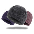 Winter Thick Cycling Sports Ski Windproof Ear Protection Unisex Cationic Soft Warm Fleece Skull Cap Hat