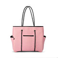 Wholesale Ladies Fashional Large Shoulder Tote Handbag Neoprene with Chains Decoration