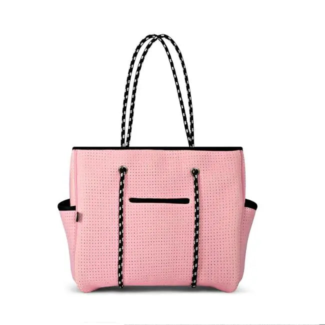 Wholesale Ladies Fashional Large Shoulder Tote Handbag Neoprene with Chains Decoration