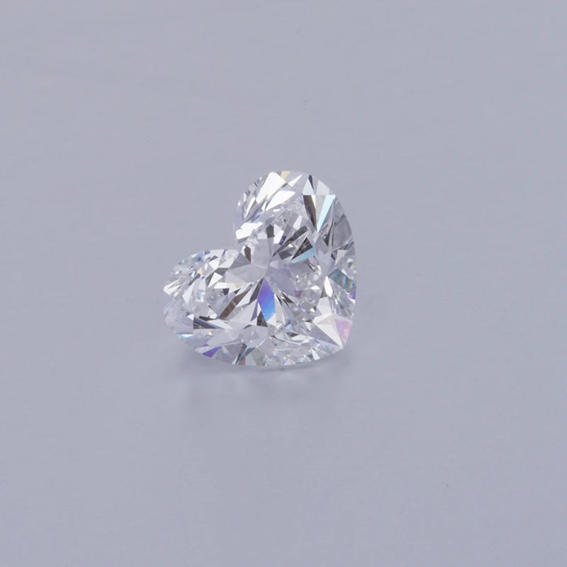 1.0ct 1.5ct Heart Shape Gemstone DEF HPHT Loose Stone Lab Grown Diamond with IGI Certification