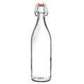 Factory Wholesale 250ml Reusable Easy Cap Glass Bottles with Ceramic Swing Top Stopper for Sauce / Vinegar / Oil / Milk / Liquid
