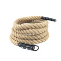 Logo Printed Nylon Gym Training Body Building Battle Climbing Rope with Hook for Commercial Use
