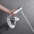 Bidet Sprayer Gun Grey Shattaf Spray Douche Kit White Brass Hand Bidet Faucet With Bathroom Sprayer