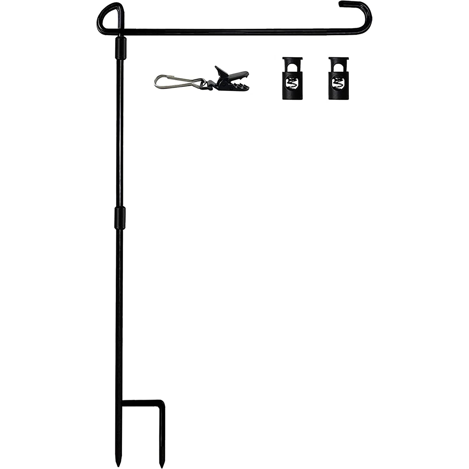 Hot Selling Black Outdoor Advertising Decoration Garden Flag Flagpole Frame