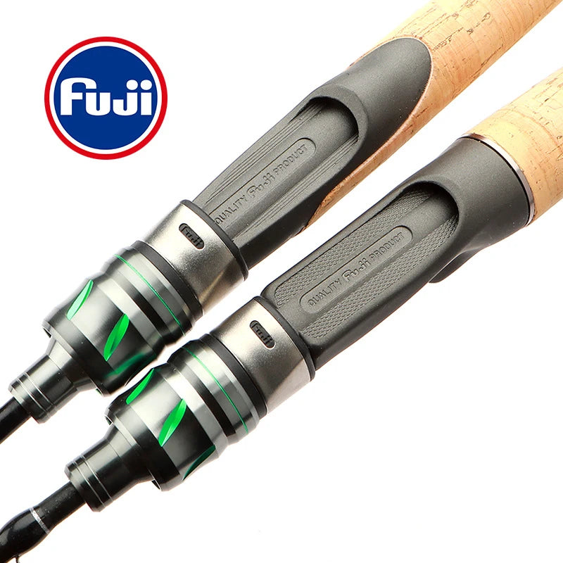 Quality Fuji Fishing Spinning Rod Carbon Fiber Bait Casting Super Soft Catapult Rod 1.29m Ultra Light Solid Rod
