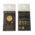 Hoonni Customized 24K Gold EMF Protection 5G Blocker Smile Cell Phone Anti Radiation Sticker with 1500 Negative Ions