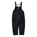 Wholesale Vintage Men's Breathable Washed Casual Straight Woven Solid Work Bib Overalls Blue