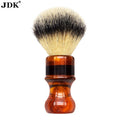 JDK Men's Soft Bristle Shaving Brush Beard Brush with Ergonomic Resin Handle for Home & Salon Use