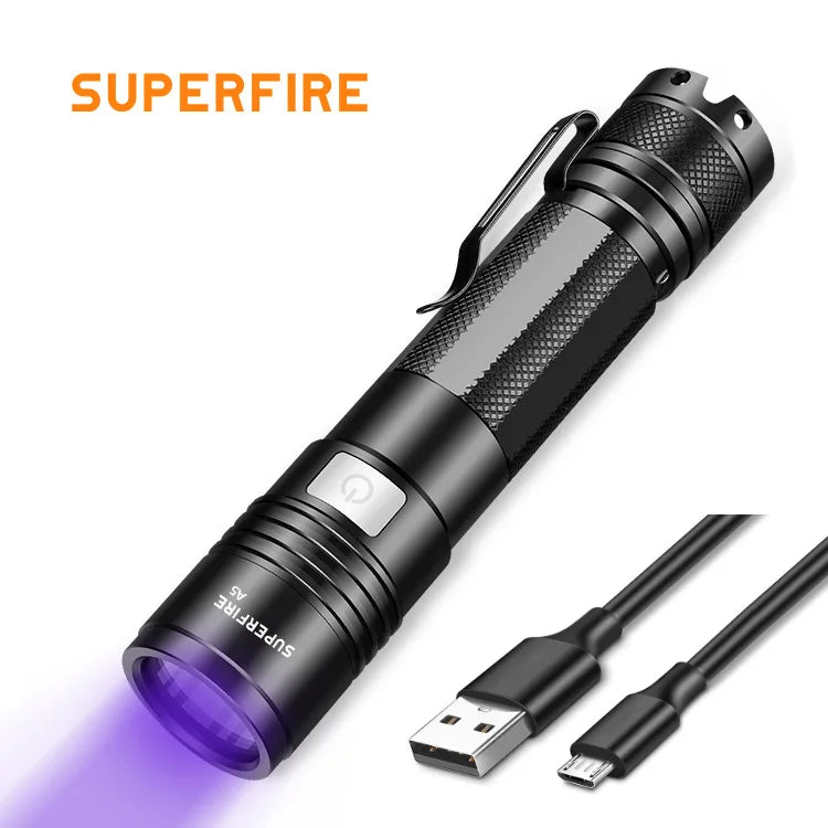 14 Years Factory Experience 365nm UV Torch Light Mini Rechargeable LED  UV Flashlights