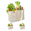 Custom Logo Tote Bag Multi-Compartment Canvas Shopping Bag Cheap Price Cotton Promotion Bag for Supermarket Selling MegaBDM