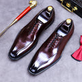 British Fashion Men's Casual Leather Shoes Comfortable Flat Heel High Top Pointed Dropshipping Men's Business Dress Shoes
