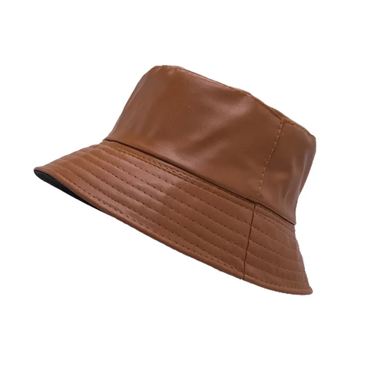 New Design Pu Fashion Waterproof Fishing Hats Women Sun Bucket Cooling Hard Hat With Sun Veil